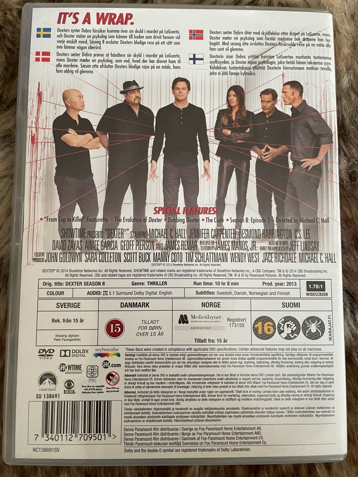 Dexter The Final Season, DVD, andet