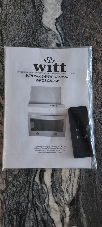 Emhætte andet mærke Witt WPOS605W
