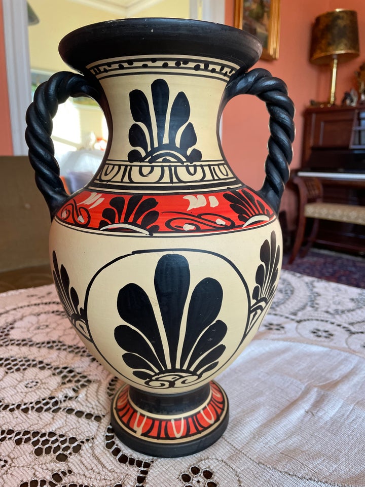 Keramik Vase., Græsk, motiv: Vase.