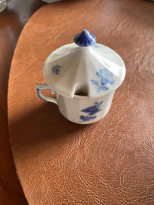 Porcelæn Senneps skål med låg