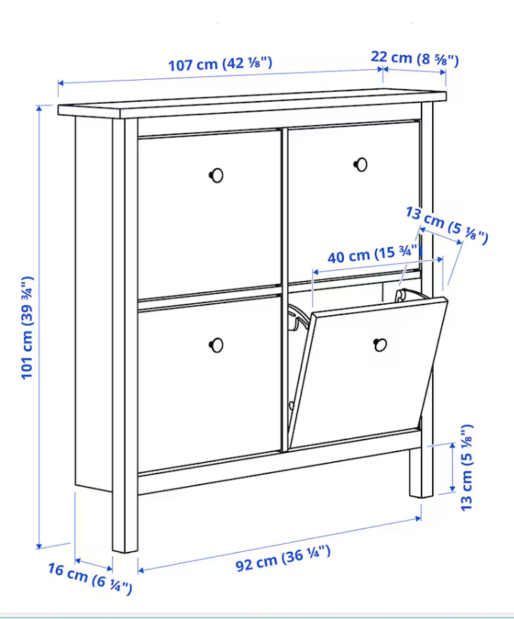 Skoskab, Ikea HEMNES