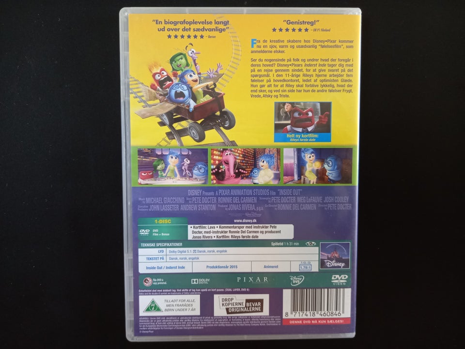 Inderst inde , DVD, animation