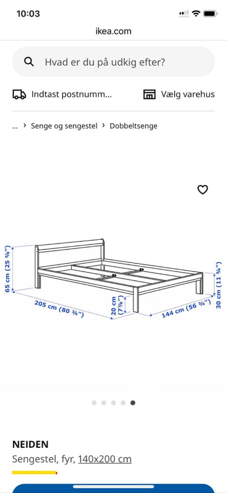 Madras IKEA HOVAG b: 140 l: 200