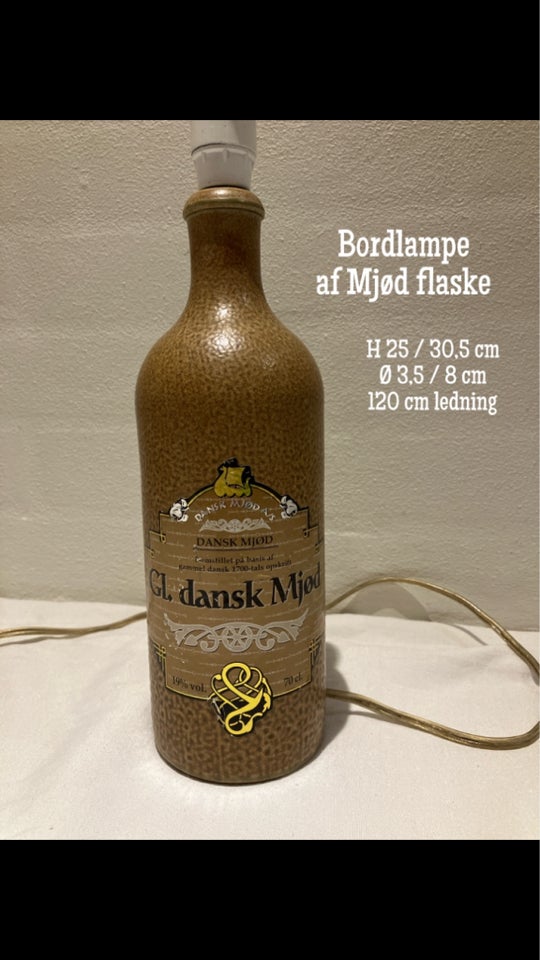 Anden bordlampe, Mjød - keramik /