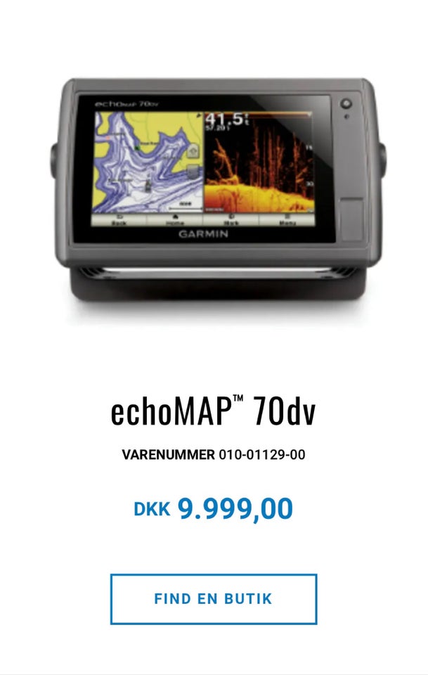 Garmin Echomap 70dv sælges...