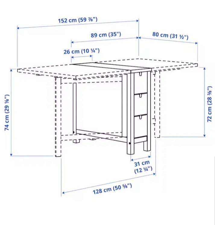 Spisebord, Birketræ , IKEA