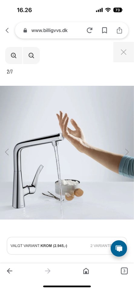 1 grebs - one touch  Hansgrohe Talis