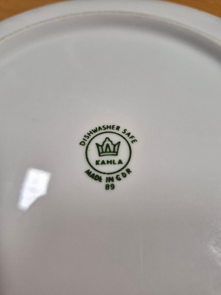 Porcelæn, 6 stk flade tallerkner,