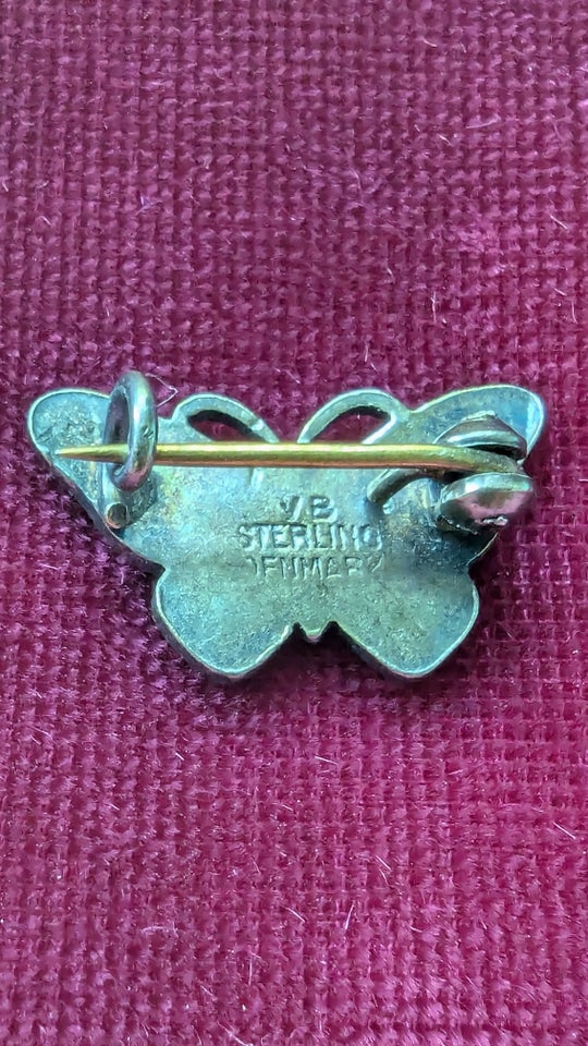 Broche, forgyldt, Sterling