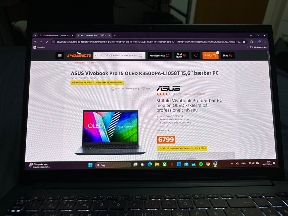 Asus Vivobook i5-11300H GHz 8 GB