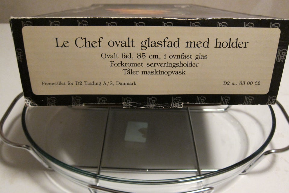 Glas, Glasfad med holder, Le Chef