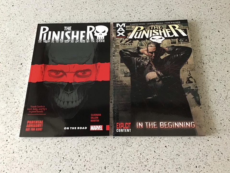 Marvel punisher 2 stk, Tegneserie