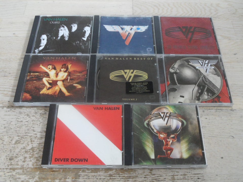 VAN HALEN: 8 CD MED VAN HALEN, rock