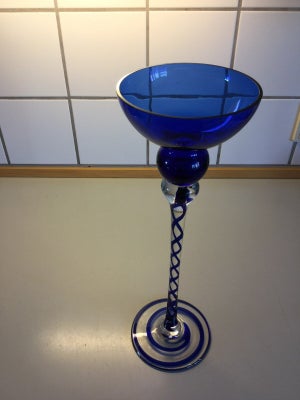 Glas Lysestage  Dansk