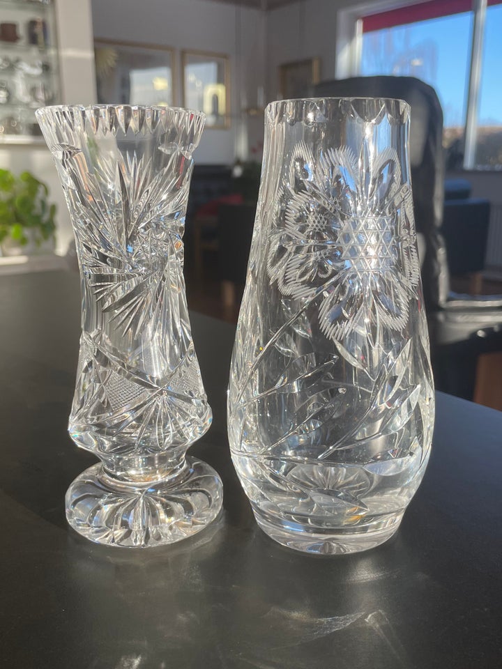 Vase, Krystalvase / glasvase,