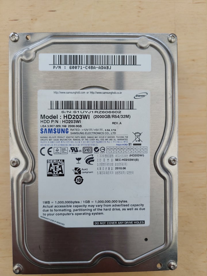 Samsung , 2000 GB, God