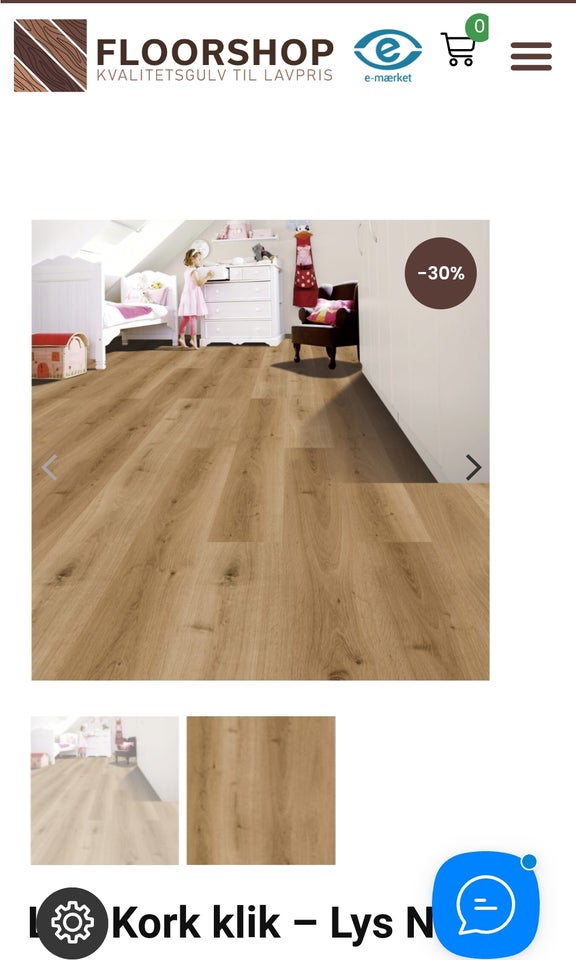 Lvt klik vinyl med Kork, lys eg, Lvt