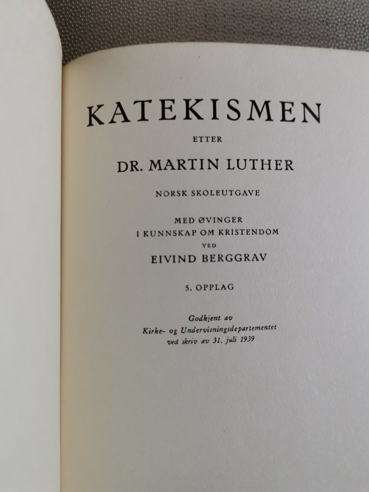 Katekismus, Martin Luther, år 1946