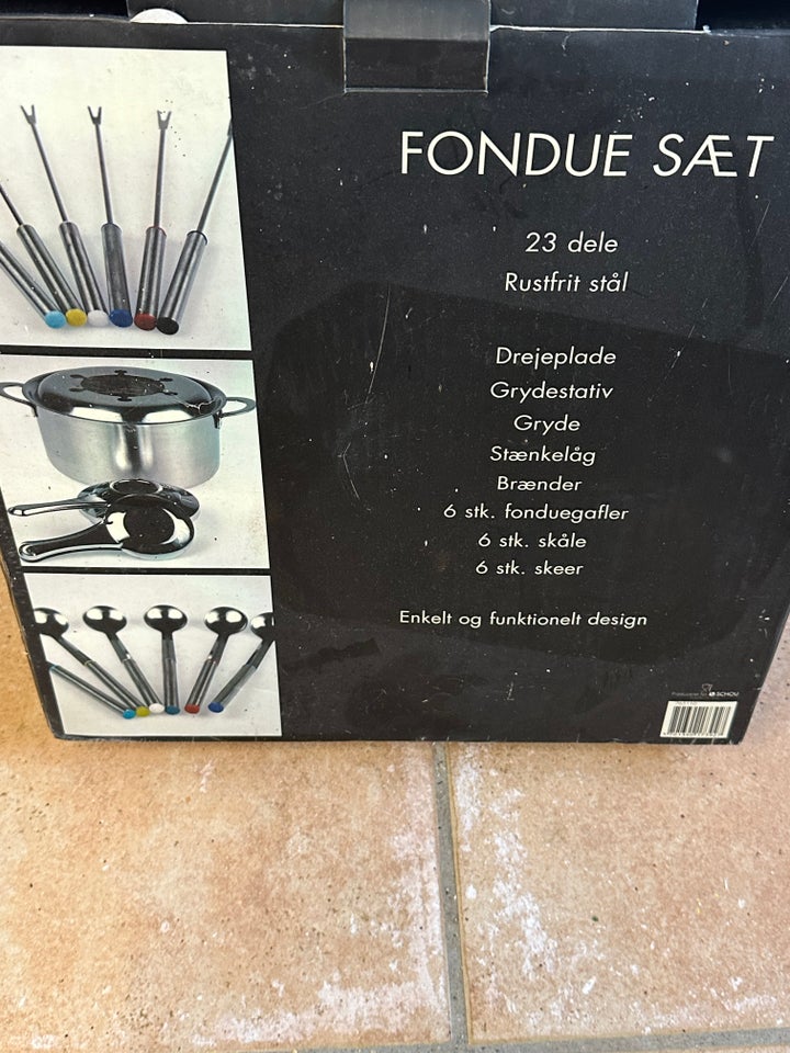 Fondue set, Schou