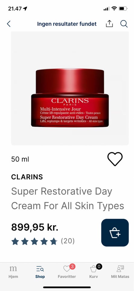 Ansigtspleje, CLARINS super