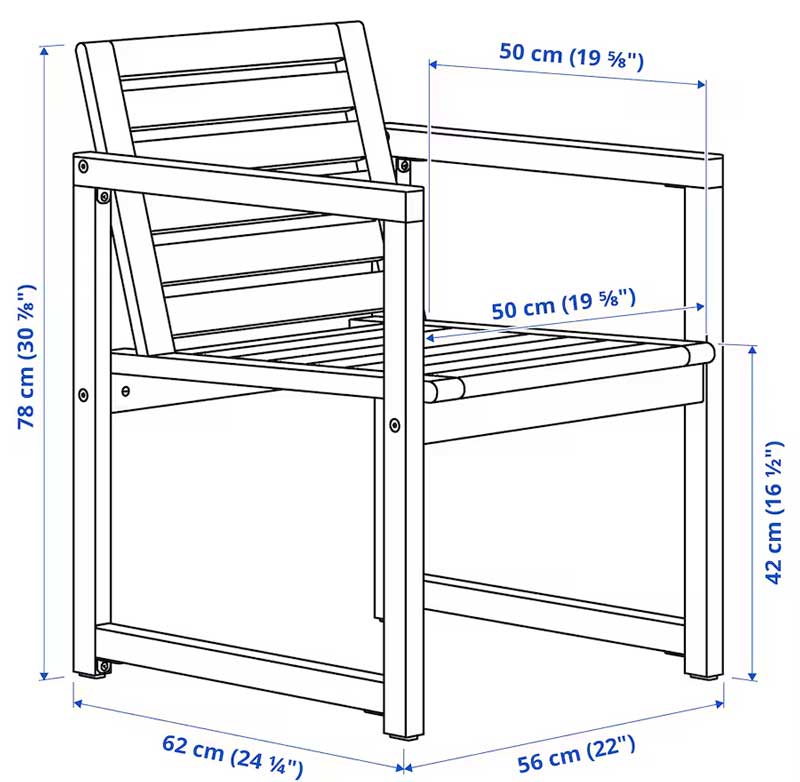 Havestole, Ikea NÄMMARÖ, Aalborg