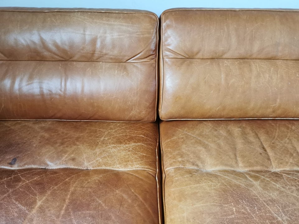 Sofa, læder, 3 pers.