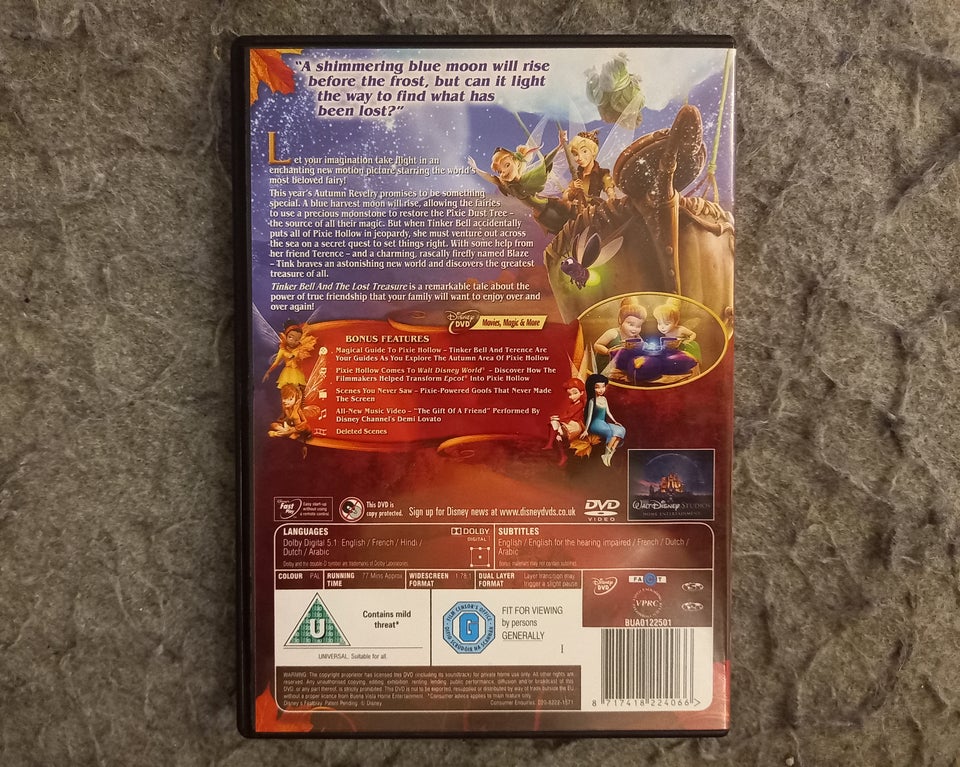 TinkerBell Walt Disney, DVD,