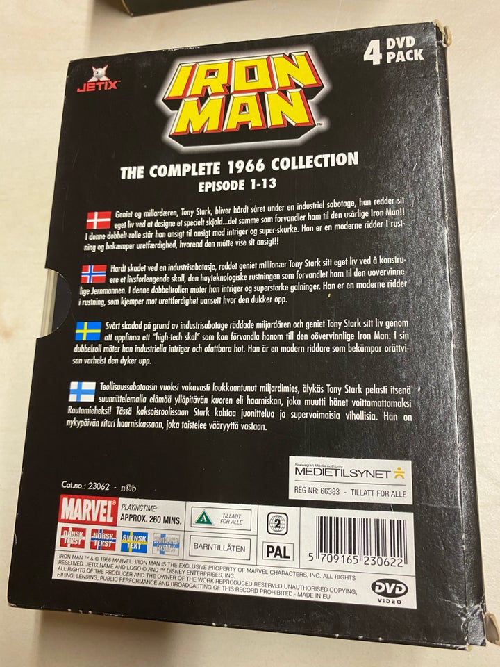 Iron Man Marvel 4 dvd boks DVD