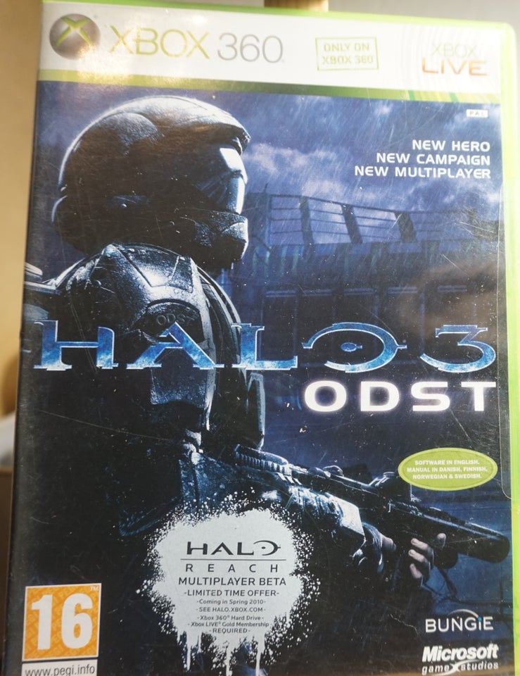 Halo 3 ODST, Xbox 360