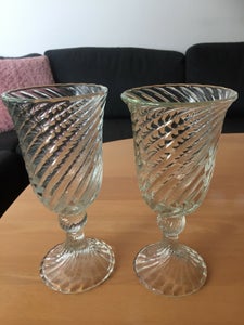 Glas fyrfadsstager