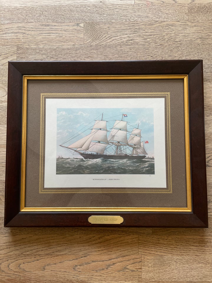 Tryk Clipper ship motiv: