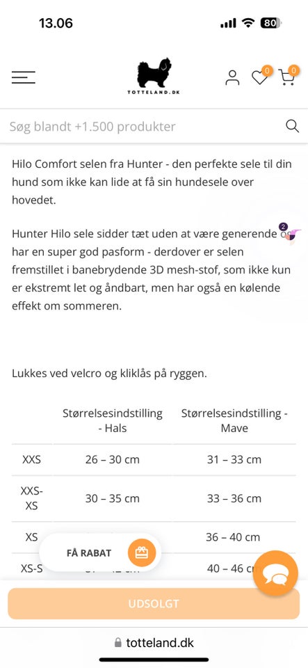 Hundesele, Hunter hunde sele