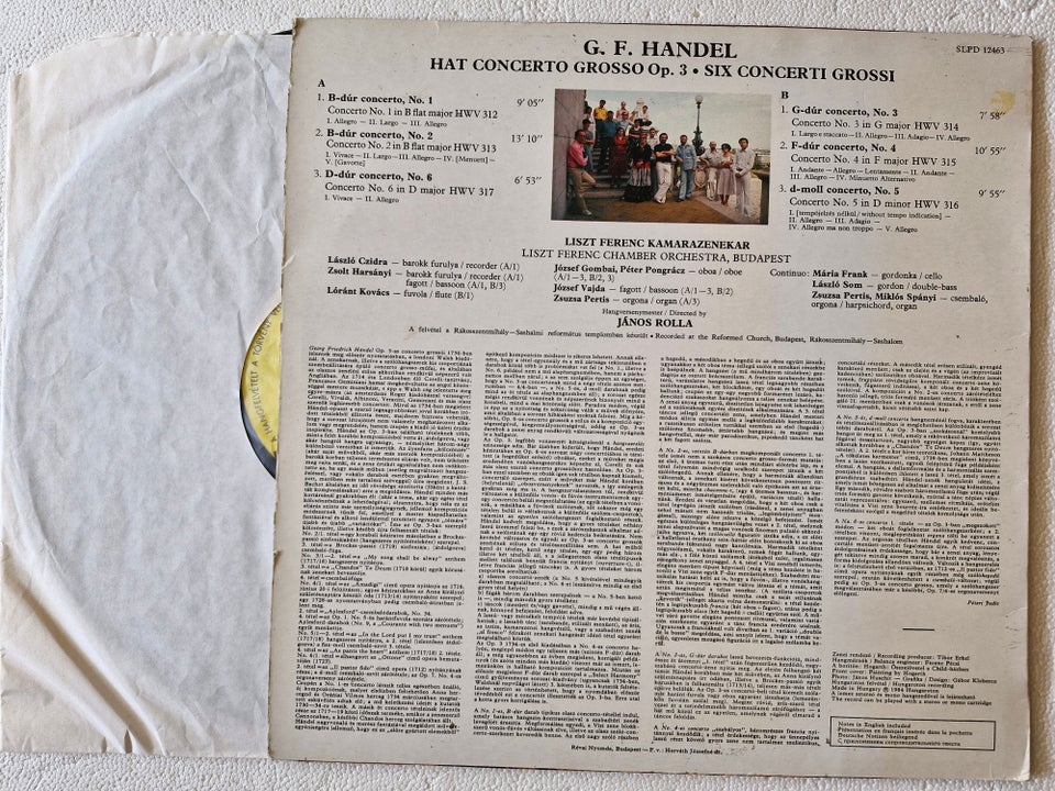 LP, Georg Friedrich Händel, 6