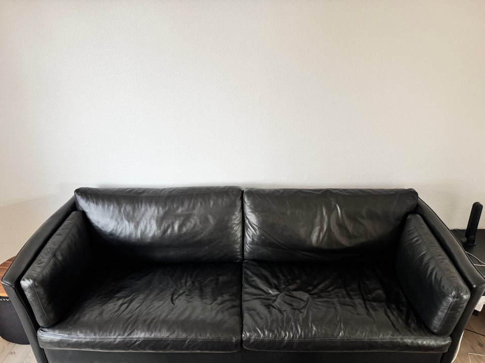 Sofa, læder, 3 pers.