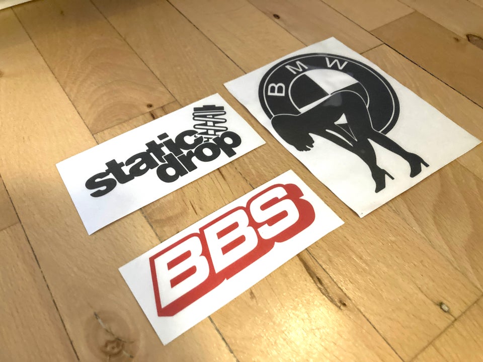 Klistermærker, Bmw / BBS stickers