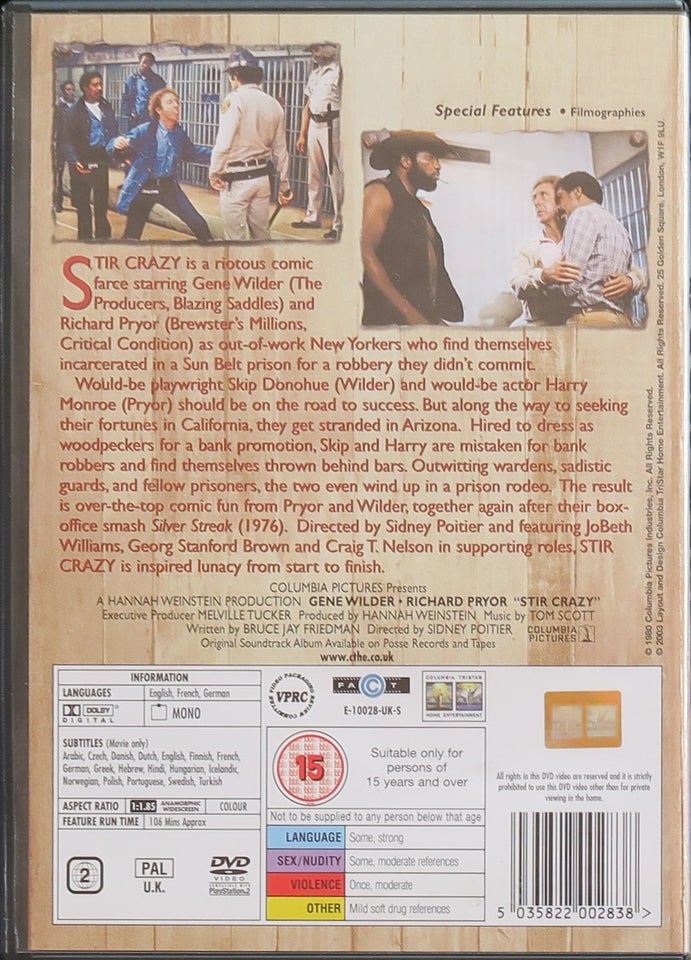 Stir crazy, DVD, komedie