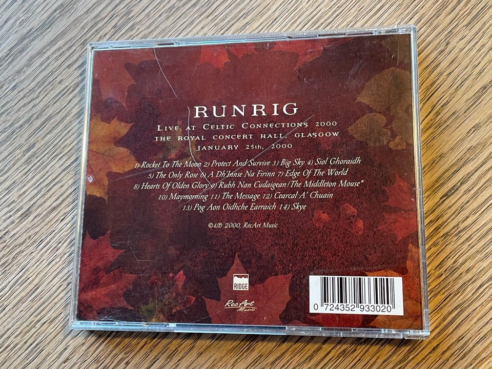 Runrig: Live At Celtic Connections