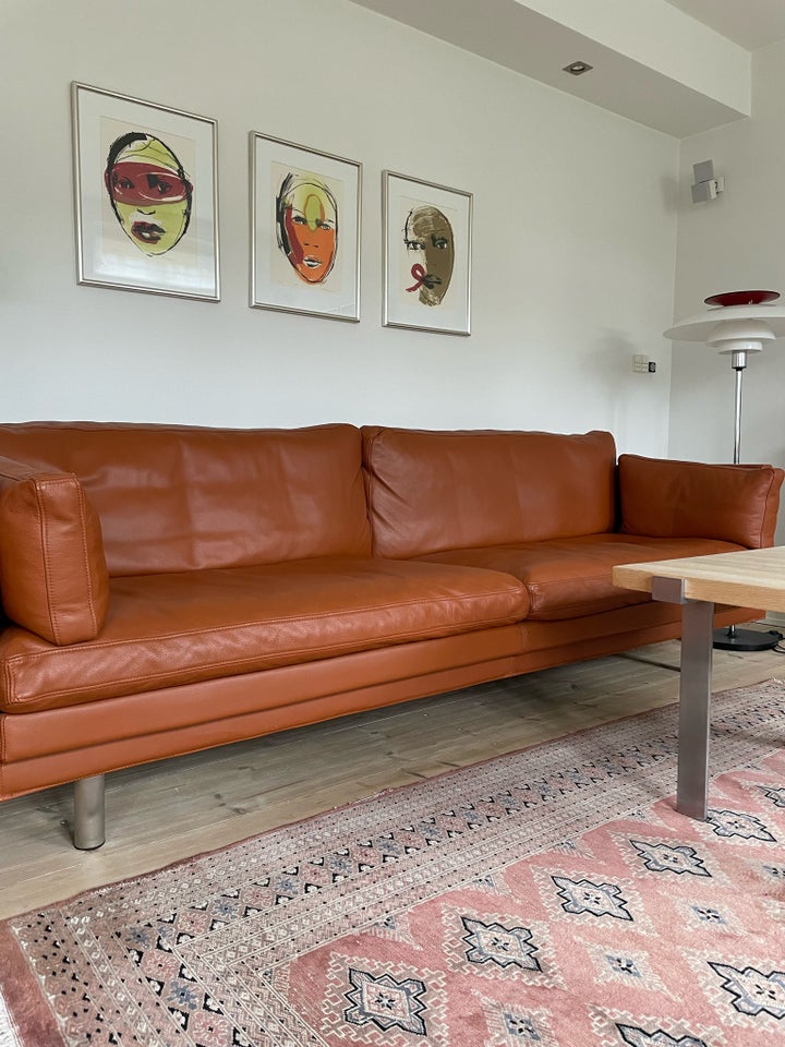 Sofa læder 4 pers