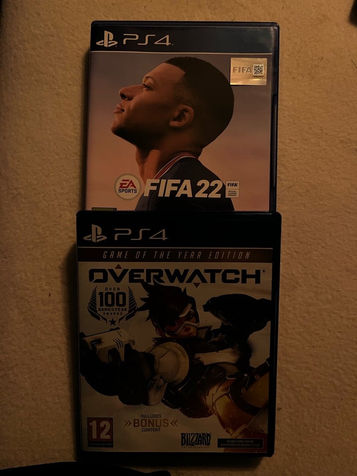 Ps4 spil (FIFA 22, overwatch  it