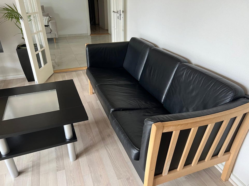 Sofa læder 3 pers