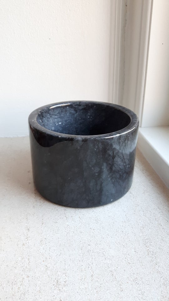 Skål krukke vase Marmor Black