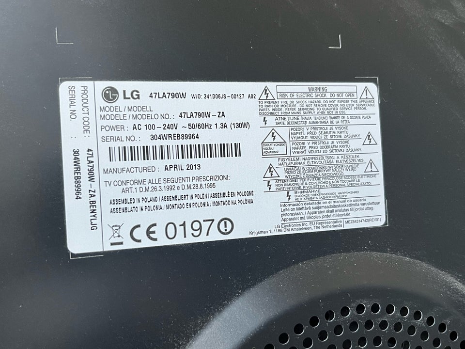 andet, LG, 47LA790W