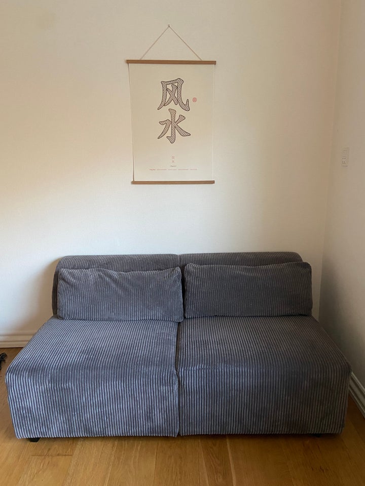 Sofa, fløjl, 2 pers.