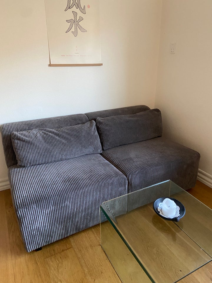 Sofa, fløjl, 2 pers.