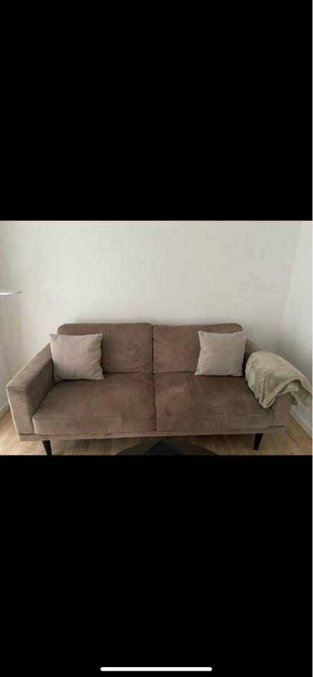 Sofa, fløjl, 3 pers.