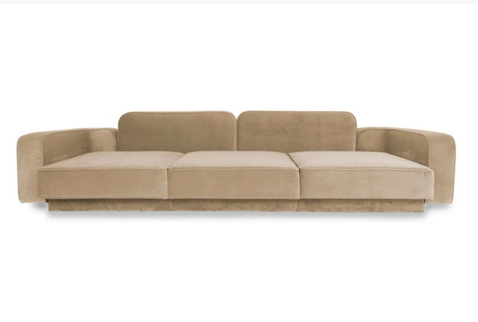 Sofa, velour, 4 pers.