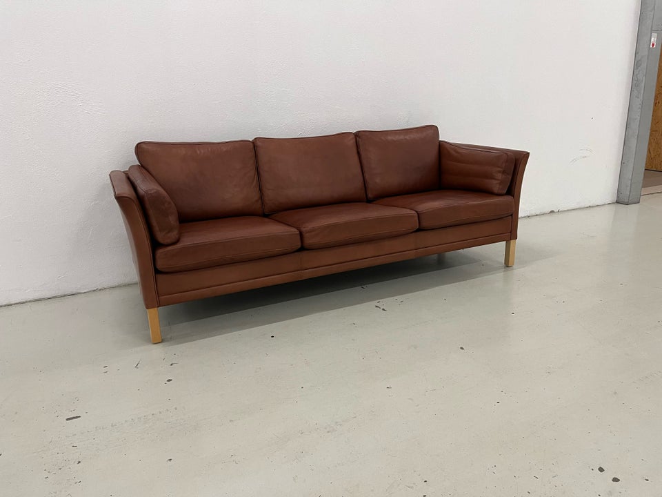 Sofa, læder, 3 pers.