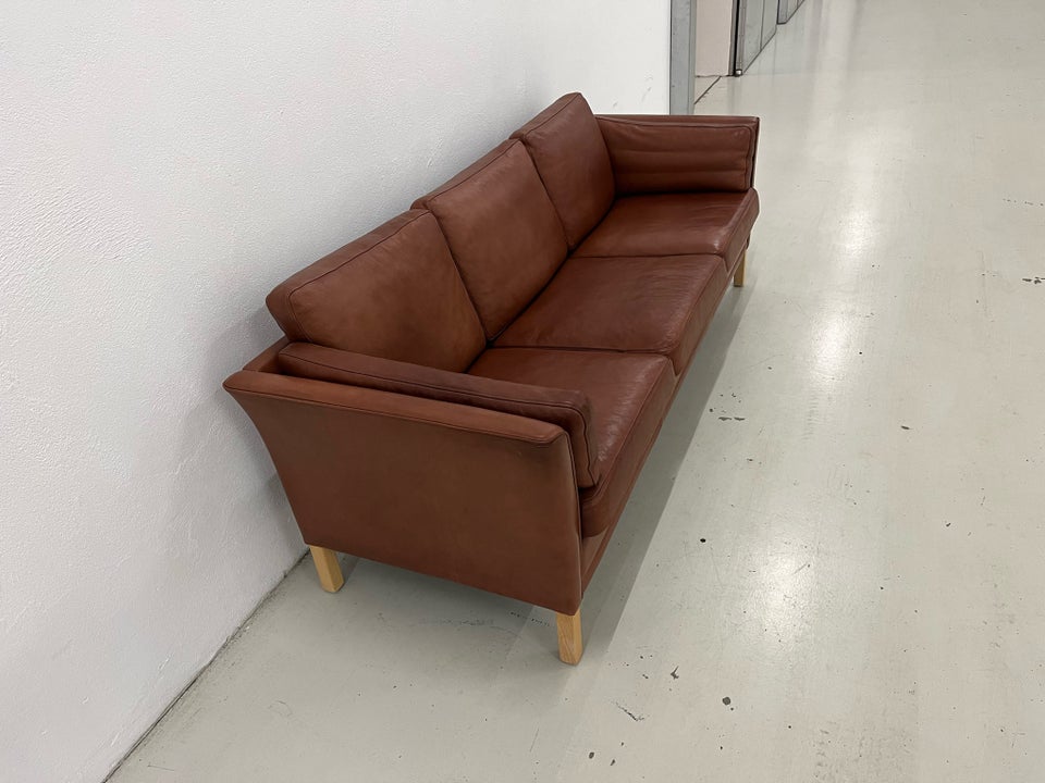 Sofa, læder, 3 pers.