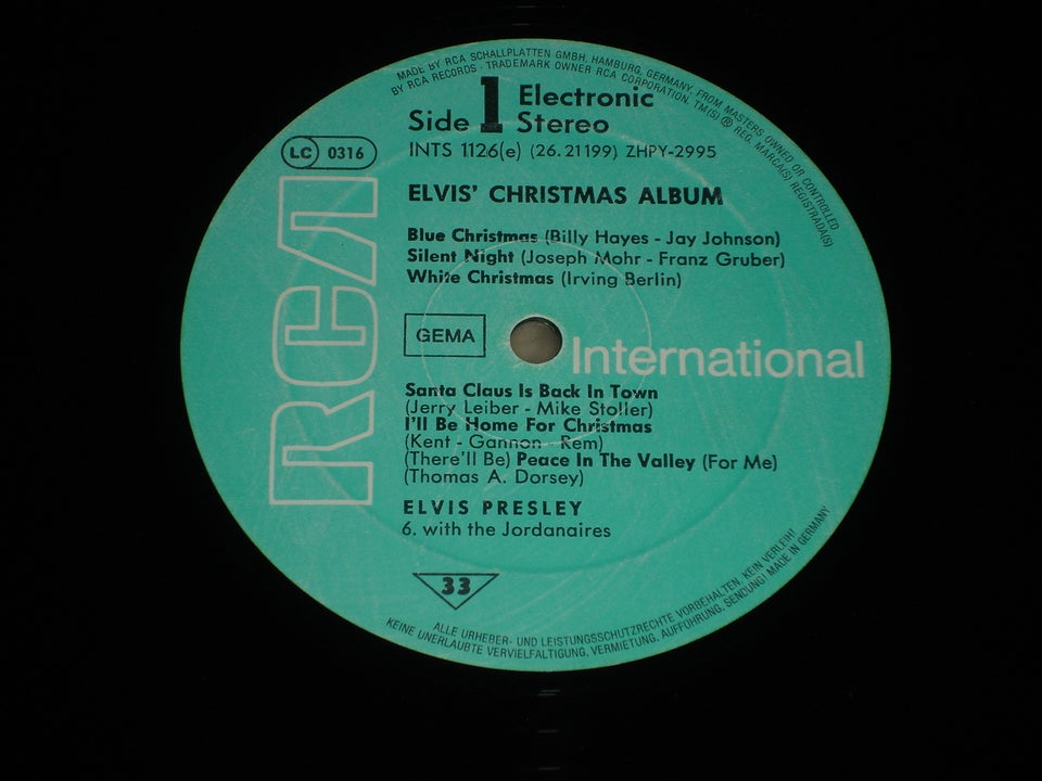 LP, Elvis' Christmas Album, Se også