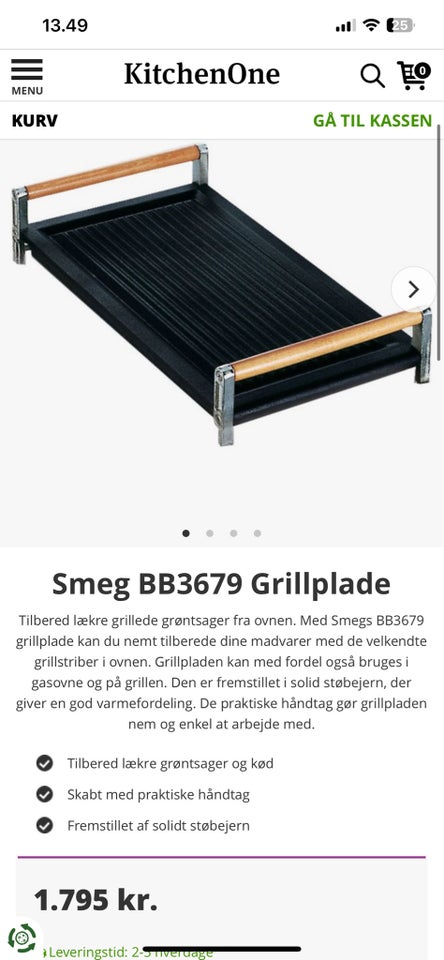 Grillplade  SMEG